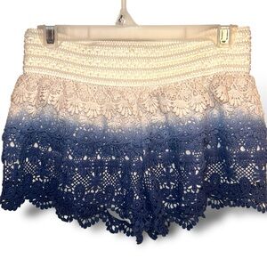 American Rag Cie Ombre blue BLOOMER ruffle shorts💌